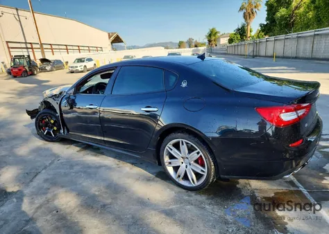 2014 Maserati Quattroporte S z USA, uszkodzony, nr VIN ZAM56RRA2E1110212
